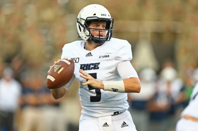 Wiley Green is one of two quarterback competing for the starting job at Rice.