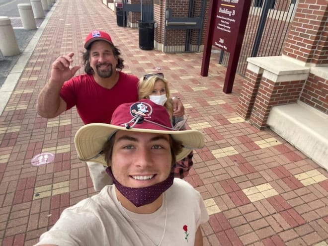 Nicco Marchiol and his family enjoyed their time in Tallahassee earlier this month.