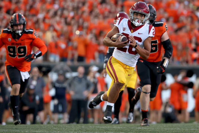USC RB Travis Dye is on pace for a 1,000-yard season as he has 360 rushing yards with three touchdowns 