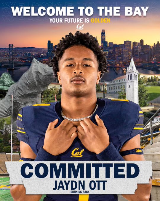 Cal Football Recruiting RB Jaydn Ott Commits to Cal