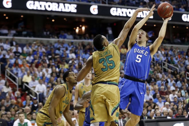 Notre Dame fought back from a 16-point deficit to beat Duke on Thursday.