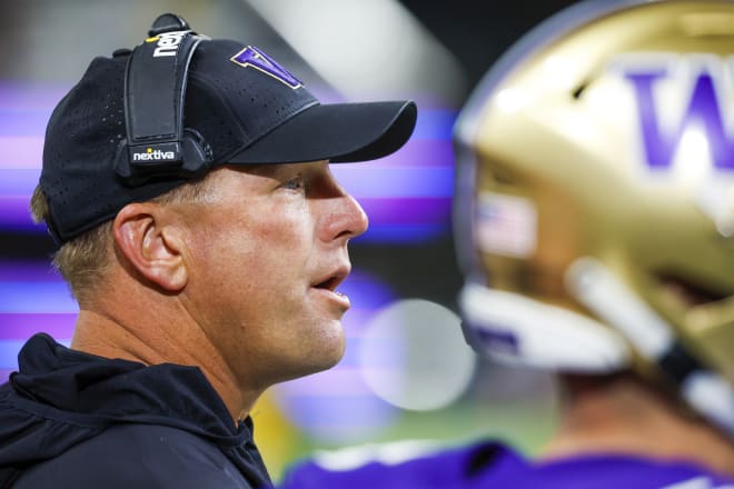 Kalen DeBoer is 19-2 so far in his two seasons as Washington head coach. 