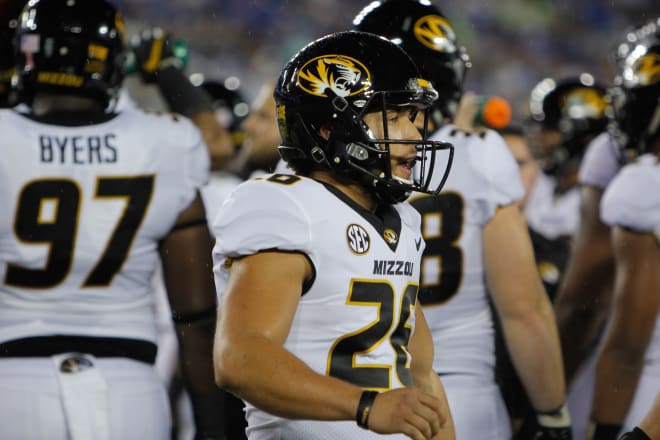 Corey Fatony is entering his fourth year as Missouri's starting punter.