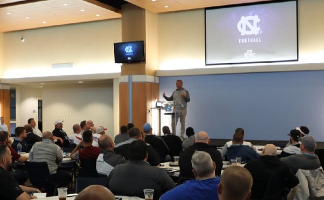 College football coaching legend Urban Meyer has been at UNC this weekend and his message has hit home with the Tar Heels.