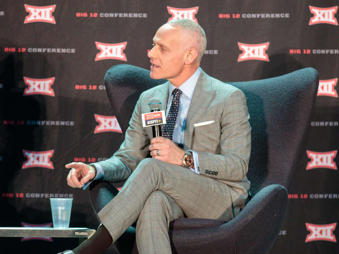 First-year Big 12 commissioner Brett Yormark was in Kansas City this week to meet with the conference media.