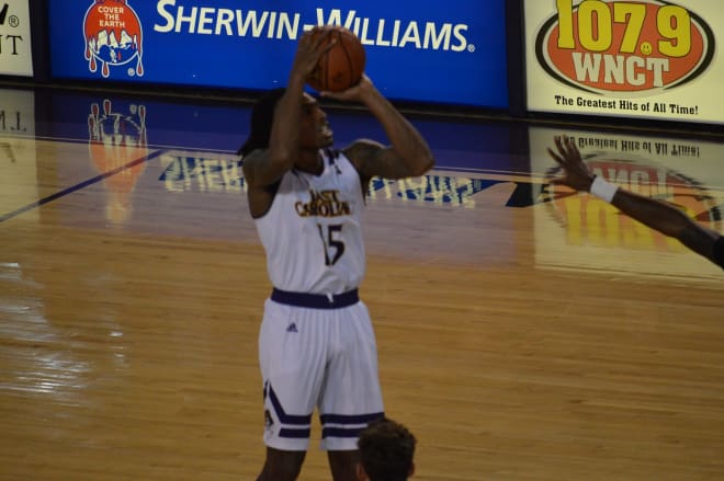 Kentrell Barkley's career high 26 points highlighted ECU's 80-69 AAC Tournament win over Temple.