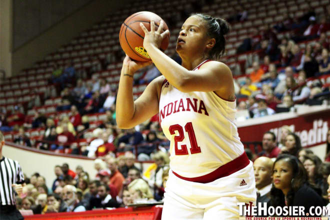 IU senior guard Karlee McBride dropped 15 points in Indiana's win against Illinois. All of her points came on 3-point tries.