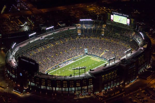 Lambeau Field will host the Oct. 3 night game between Notre Dame and Wisconsin.