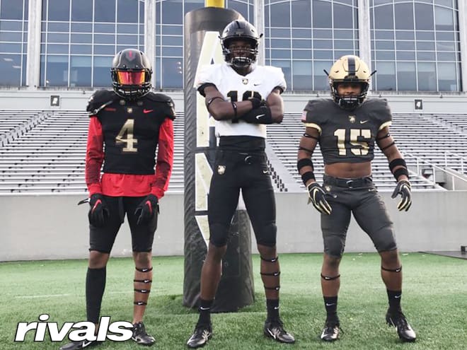 From left to right: Malik Prioleau (CB), Isaiah Alston (WR) & Tyrell Robinson (RB)