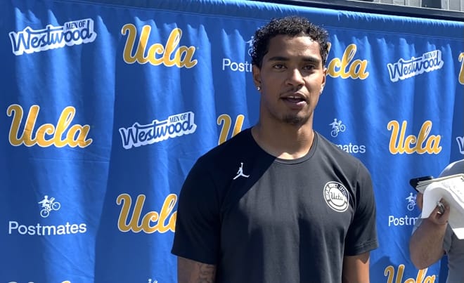 UCLA defensive back Bryan Addison talks about his first spring with the Bruins after Tuesday's practice.