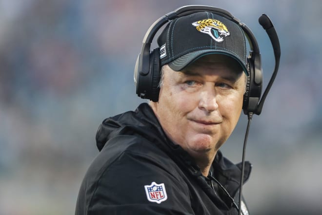 Former Jacksonville Jaguars head coach Doug Marrone will coach the offensive line for Alabama this season. Photo | Getty Images 