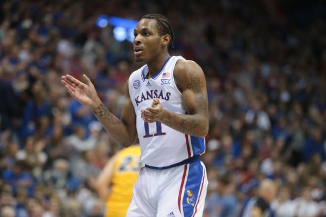 MJ Rice played a role in setting a high tone for the Jayhawks early on Thursday night.