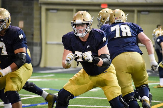 Junior Liam Eichenberg settling in at left tackle has been a crucial piece to the movement along the offensive line.