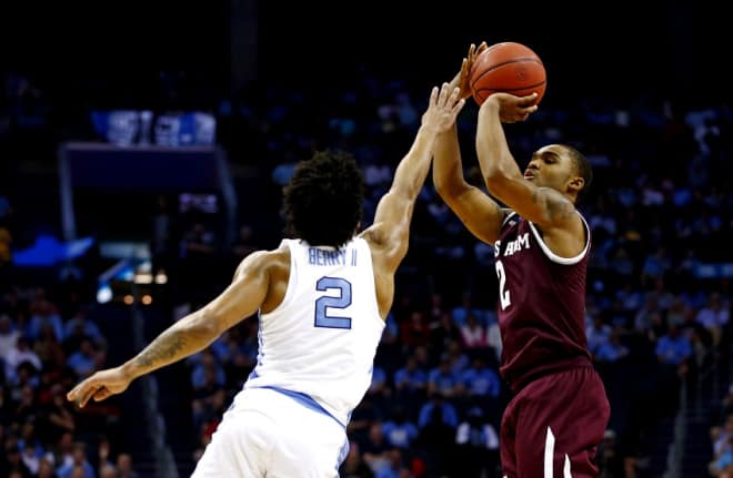 A poor perimeter shooting team, Texas A&M rained 3s on the Tar Heels. 