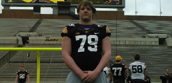 Class of 2019 offensive lineman Tyler Endres added an offer from Iowa on Sunday.