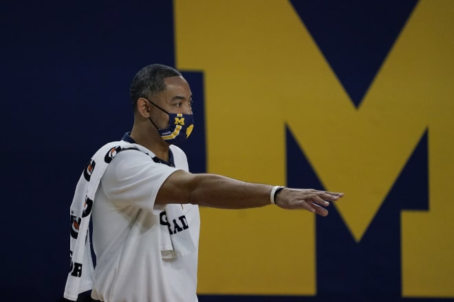 Michigan Wolverines head basketball coach Juwan Howard has his team off to a 2-0 start. 