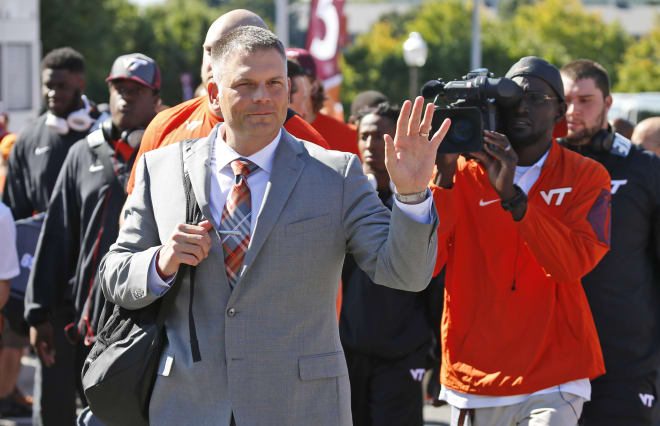 Justin Fuente is in his first year as Virginia Tech’s head coach.
