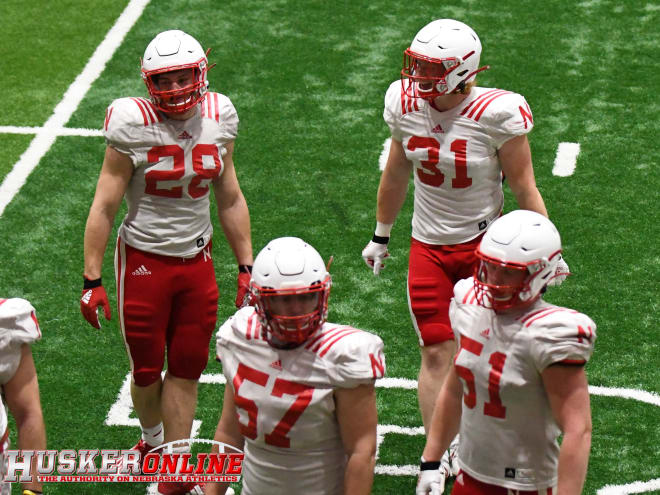 Inside linebacker Luke Reimer (left) and Chris Kolarevic (right).