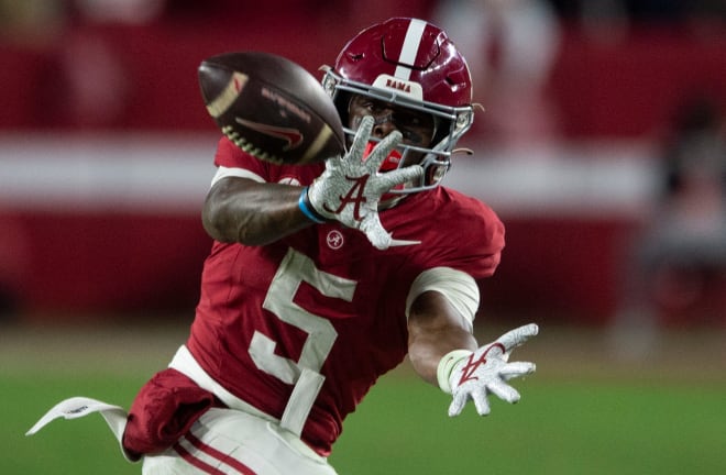 Starting WR Germie Bernard set to return to Alabama for his final season -  TideIllustrated: Alabama Crimson Tide Football & Basketball Recruiting