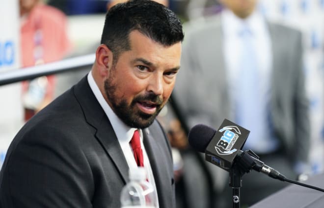 Ohio State coach Ryan Day speaks at Big Ten Media Days Credit: Big Ten Conference