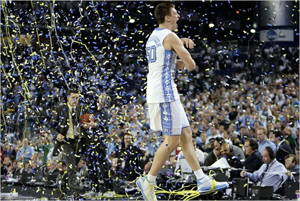 The 2009 Tar Heels that won the national title began NCAA Tournament play in North Carolina.