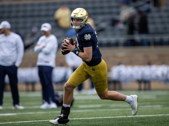 Notre Dame quarterback Riley Leonard has appeared on four preseason watch lists so far in 2024.