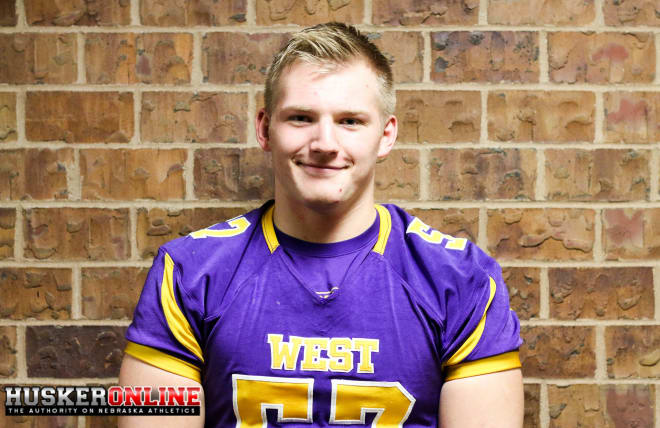 Bellevue West lineman A.J. Forbes committed to the Huskers after his first visit to Nebraska in more than three years.