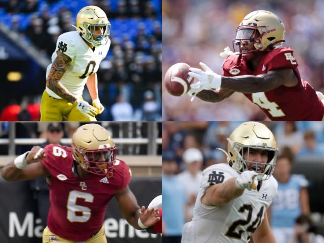 Notre Dame and Boston College will meet at Notre Dame Stadium for the first time since 2019. 