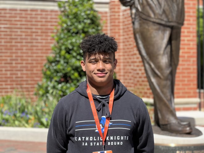 Cobb was back in Auburn for his second spring visit.