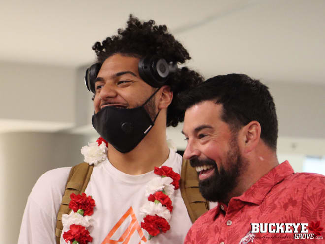 Will Tuimoloau really end up on a basketball court for the Buckeyes this season? Holtmann discussed the matter Tuesday.