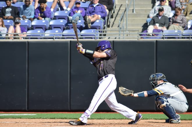 Travis Watkins picked up his fourth career grand slam in East Carolina's 11-7 road victory over Elon.     