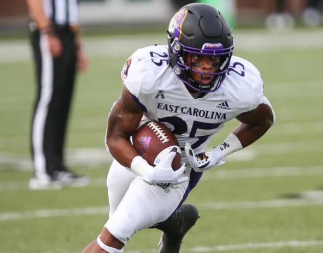 Speedy ECU running back Keaton Mitchell leads the Pirates into Saturday's matchup with Charleston-Southern.