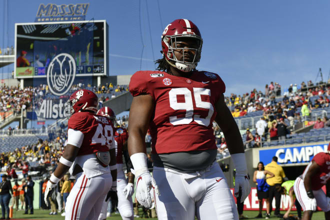 Alabama Crimson Tide defensive tackle Ishmael Sopsher has entered the NCAA transfer portal. Photo | Getty Images 
