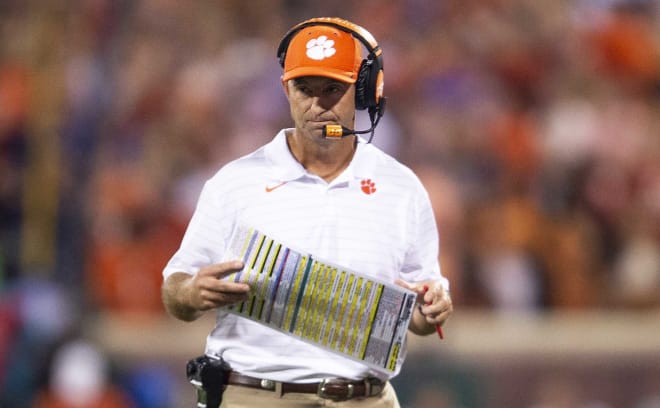 Dabo Swinney's team is a rare underdog in ACC competition this week.
