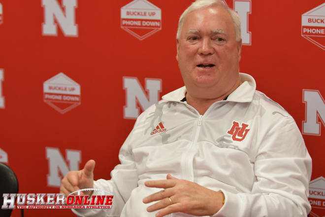 Nebraska offensive coordinator Mark Whipple. 