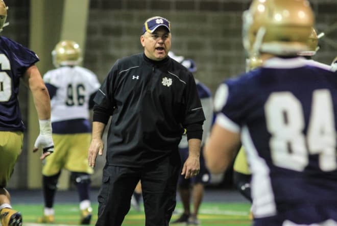 Quinn, the former Buffalo head coach, has a unique role at Notre Dame that helps make it better.