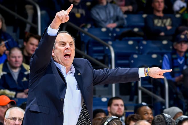 Notre Dame men’s basketball head coach Mike Brey