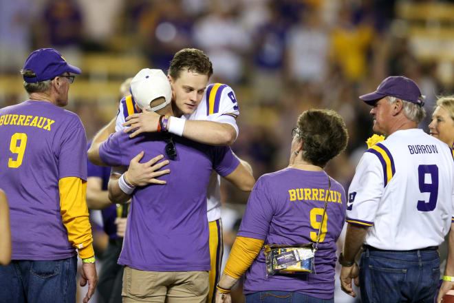 VIDEO: Joe Burrow Unveils Special New 'Joe Burreaux' Jersey at LSU Senior  Day