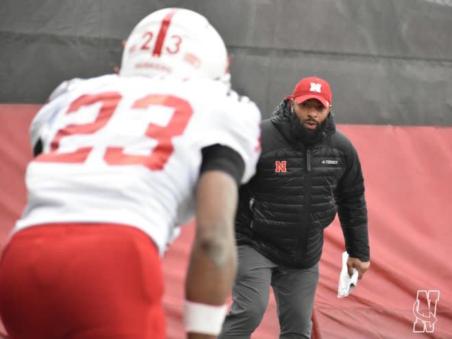 Nebraska RBs coach E.J. Barthel