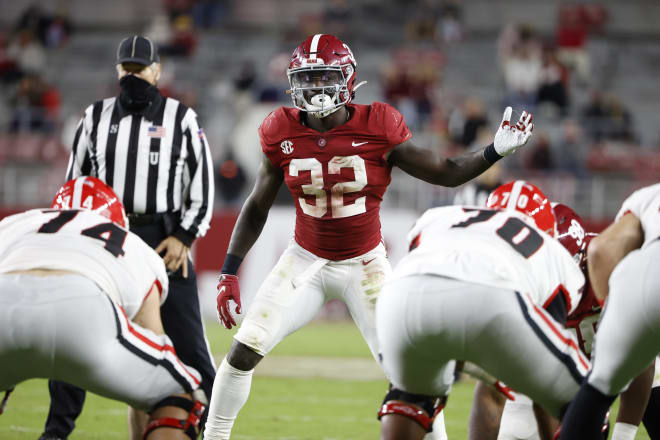 Alabama Crimson Tide linebacker Dylan Moses. Photo | SEC