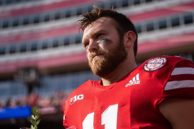 Nebraska tight end Austin Allen was named first-team All-Big Ten. 