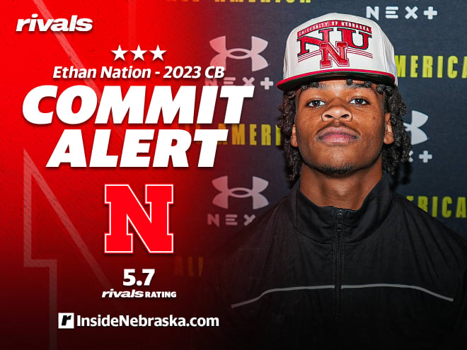 Nebraska lands three-star 2023 CB Ethan Nation