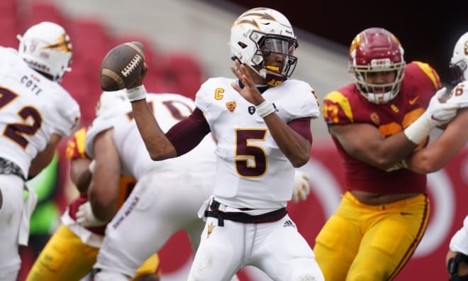 Daniels totaled 45 TD during his time with Arizona State