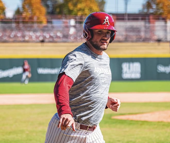 Jared Wegner is projected to be Arkansas' starting left fielder for the 2023 season.