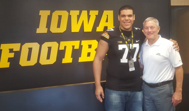 Four-star JUCO OL Anthony McKinney will return to Iowa City in for an official visit in late July.