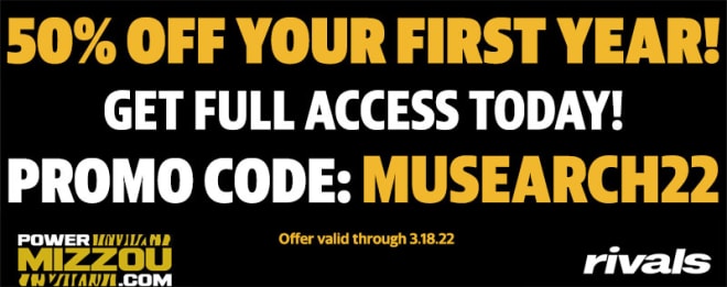Subscribe to PowerMizzou by March 18 and get 50 percent off your first year using promo code MUSEARCH22!
