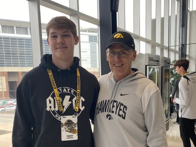 Iowa added its second PWO commit in the 2024 class on Wednesday, Trent Cakerice from Grundy Center. 