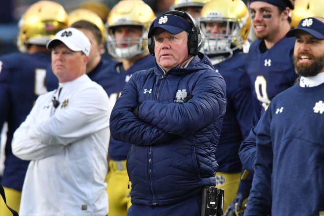 Notre Dame Fighting Irish football head coach Brian Kelly