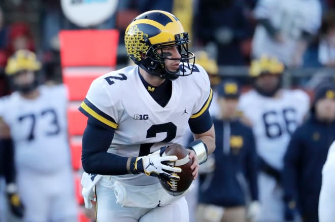 Michigan quarterback Shea Patterson accounted for four touchdowns against Illinois.