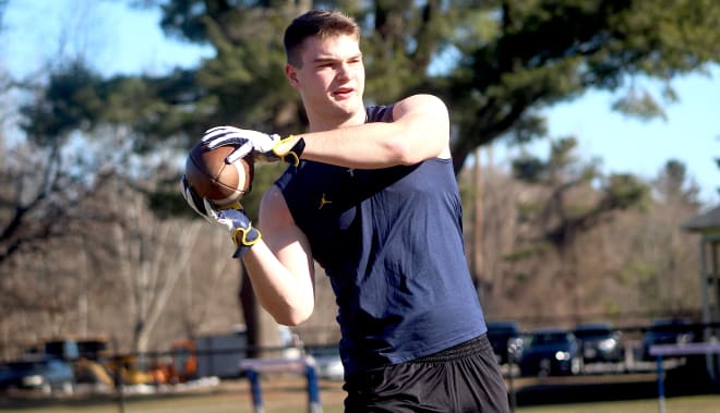 Rivals100 tight end Louis Hansen is committed to Michigan Wolverines football recruiting, Jim Harbaugh.